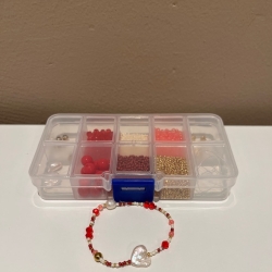 Smykkeæske, rød - 199,-