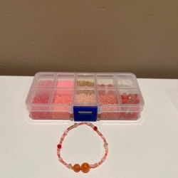 Smykkeæske, pink/orange - 199,-